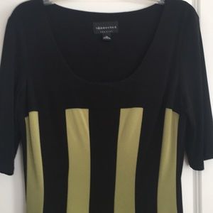 Green and blk Stripe dress